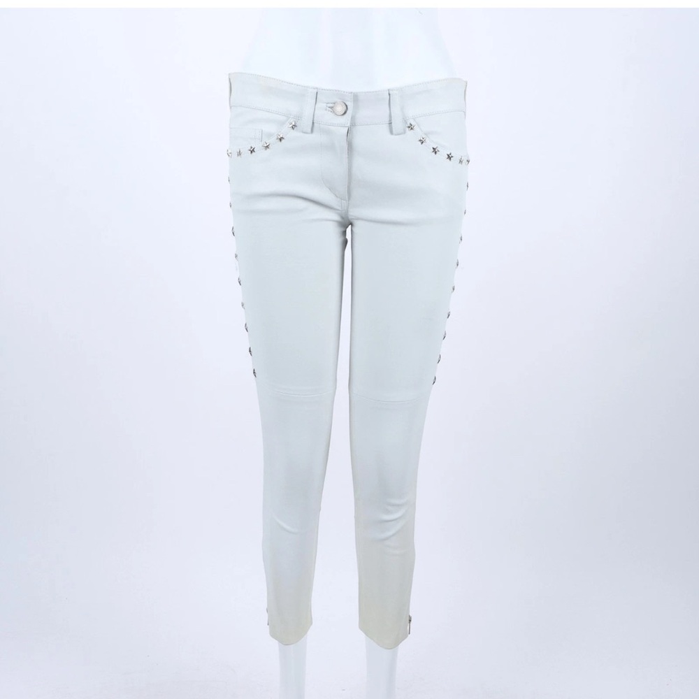 Isabel Marant White Leather Star Pants size 36